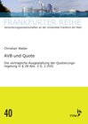 Buchcover AVB und Quote