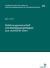 Buchcover Gefahrengemeinschaft und Beitragsgerechtigkeit aus rechtlicher Sicht