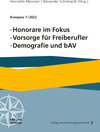 Buchcover Honorare im Fokus, Vorsorge für Freiberufler, Demografie und bAV