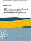 Buchcover GGF: Optionen vor dem Ruhestand, Nachweisgesetz und bAV, Nachhaltigkeitsabfrage und bAV