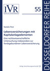 Buchcover Lebensversicherungen mit Kapitalanlageelementen