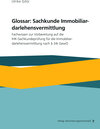 Buchcover Glossar: Sachkunde Immobiliardarlehensvermittlung