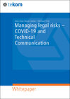 Buchcover Managing legal risiks – COVID-19 and Technical Communication