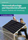 Buchcover Photovoltaikanlage und Blockheizkraftwerk