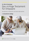 Buchcover Das richtige Testament für Ehepaare