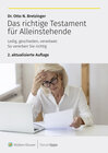 Buchcover Das richtige Testament für Alleinstehende