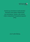 Buchcover Evaluierung verschiedener kardiovaskulärer Parameter sowie weiterer Vitalparameter bei verschiedenen Tierarten unter and