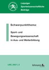 Buchcover Leipziger Sportwissenschaftliche Beiträge