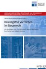 Buchcover Das negative Vorzeichen im Steuerrecht