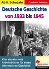 Buchcover Deutsche Geschichte von 1933 bis 1945
