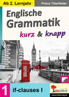 Buchcover Englische Grammatik kurz & knapp / Band 1