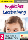 Buchcover Englisches Lesetraining / Grundschule