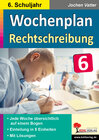 Buchcover Wochenplan Rechtschreibung / Klasse 6
