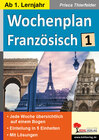 Buchcover Wochenplan Französisch / ab 1. Lernjahr
