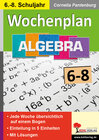 Buchcover Wochenplan Algebra / Klasse 6-8