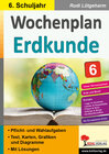 Buchcover Wochenplan Erdkunde / Klasse 6