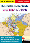Buchcover Deutsche Geschichte von 1648 bis 1806