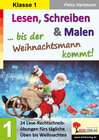 Buchcover Lesen, Schreiben & Malen ... bis der Weihnachtsmann kommt! / Klasse 1