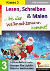 Buchcover Lesen, Schreiben und Malen ... bis der Weihnachtsmann kommt! / Klasse 3