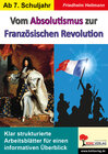 Buchcover Vom Absolutismus zur Französischen Revolution