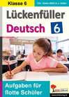 Buchcover Lückenfüller Deutsch / Klasse 6