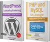 Buchcover WordPress Ladezeitoptimierung für Einsteiger (Taschenbuch) + PHP und MySQL für Einsteiger (Hardcover)