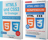 Buchcover HTML5 und CSS3 für Einsteiger + HTML und CSS Kompendium (Hardcover)