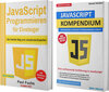 Buchcover JavaScript Programmieren für Einsteiger + JavaScript Kompendium (Hardcover)