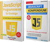 Buchcover JavaScript Programmieren für Einsteiger + JavaScript Kompendium (Taschenbuch)