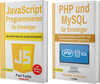 Buchcover JavaScript Programmieren für Einsteiger + PHP und MySQL für Einsteiger (Hardcover)