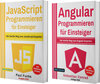 Buchcover JavaScript Programmieren für Einsteiger + Angular Programmieren für Einsteiger (Hardcover)