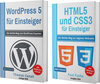Buchcover WordPress 5 für Einsteiger + HTML5 und CSS3 für Einsteiger (Hardcover)