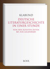 Buchcover Deutsche Literaturgeschichte in einer Stunde