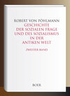 Buchcover Geschichte der sozialen Frage und des Sozialismus in der antiken Welt