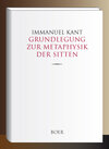 Buchcover Grundlegung zur Metaphysik der Sitten