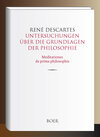 Buchcover Untersuchungen über die Grundlagen der Philosophie