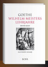 Buchcover Wilhelm Meisters Lehrjahre, Band 1