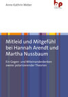 Buchcover Mitleid und Mitgefühl bei Hannah Arendt und Martha Nussbaum