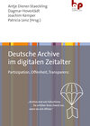 Buchcover Deutsche Archive im digitalen Zeitalter
