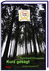 Buchcover Kurz gesagt: Aphorismen 3