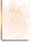Buchcover Gästebuch Hochzeit in Gold| Hochzeitsbuch für Gäste mit Gold-Veredelung | Hardcover, 128 Seiten mit Leseband | Gästebuch