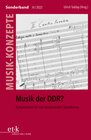 Buchcover Musik der DDR?