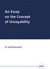 Buchcover An Essay on the Concept of Unsayability