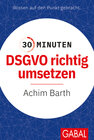 Buchcover 30 Minuten DSGVO richtig umsetzen