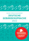 Buchcover Sprachkalender der Deutschen Gebärdensprache 2022