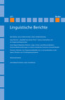Buchcover Linguistische Berichte Heft 271