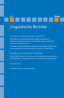 Buchcover Linguistische Berichte Heft 272