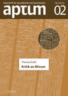 Buchcover Aptum, Zeitschrift für Sprachkritik und Sprachkultur 18. Jahrgang. 2022, Heft 2