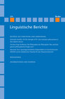 Buchcover Linguistische Berichte Heft 274