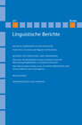 Buchcover Linguistische Berichte Heft 275